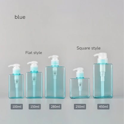 בקבוק פלסטיק מרובע עם משאבה
